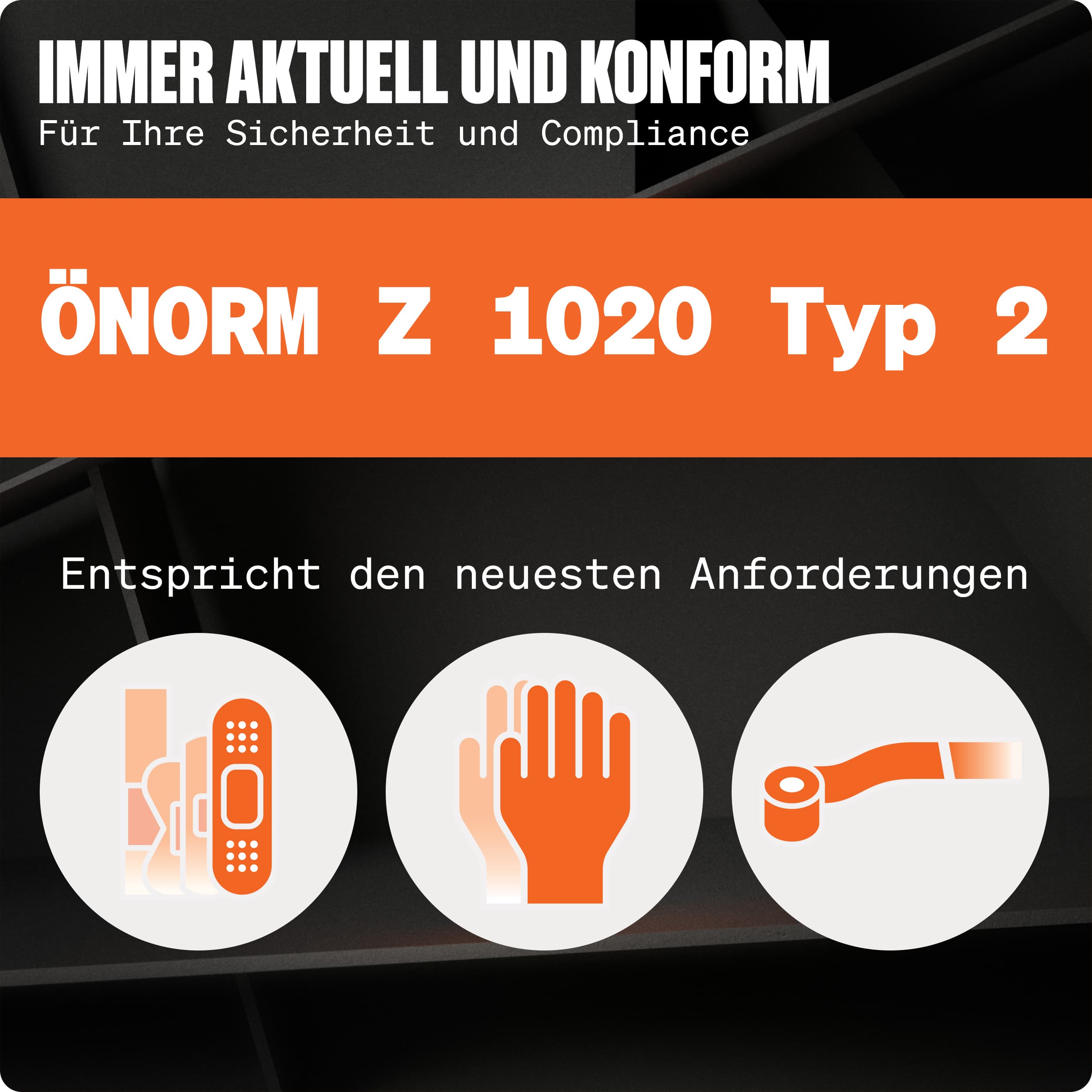 ÖNORM Z1020 Typ 2 Erste Hilfe Nachfüllset für Betriebe, grafische Darstellung der Normkonformität und der aktuellen Anforderungen gemäß Ö-Norm Z 1020 Typ 2