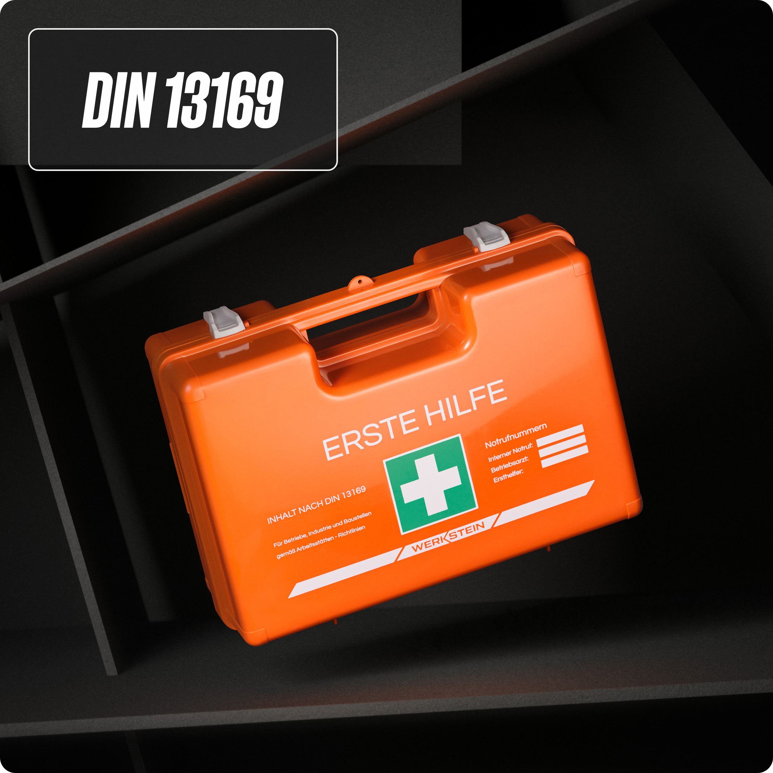 Erste-Hilfe-Kasten DIN 13169:2021