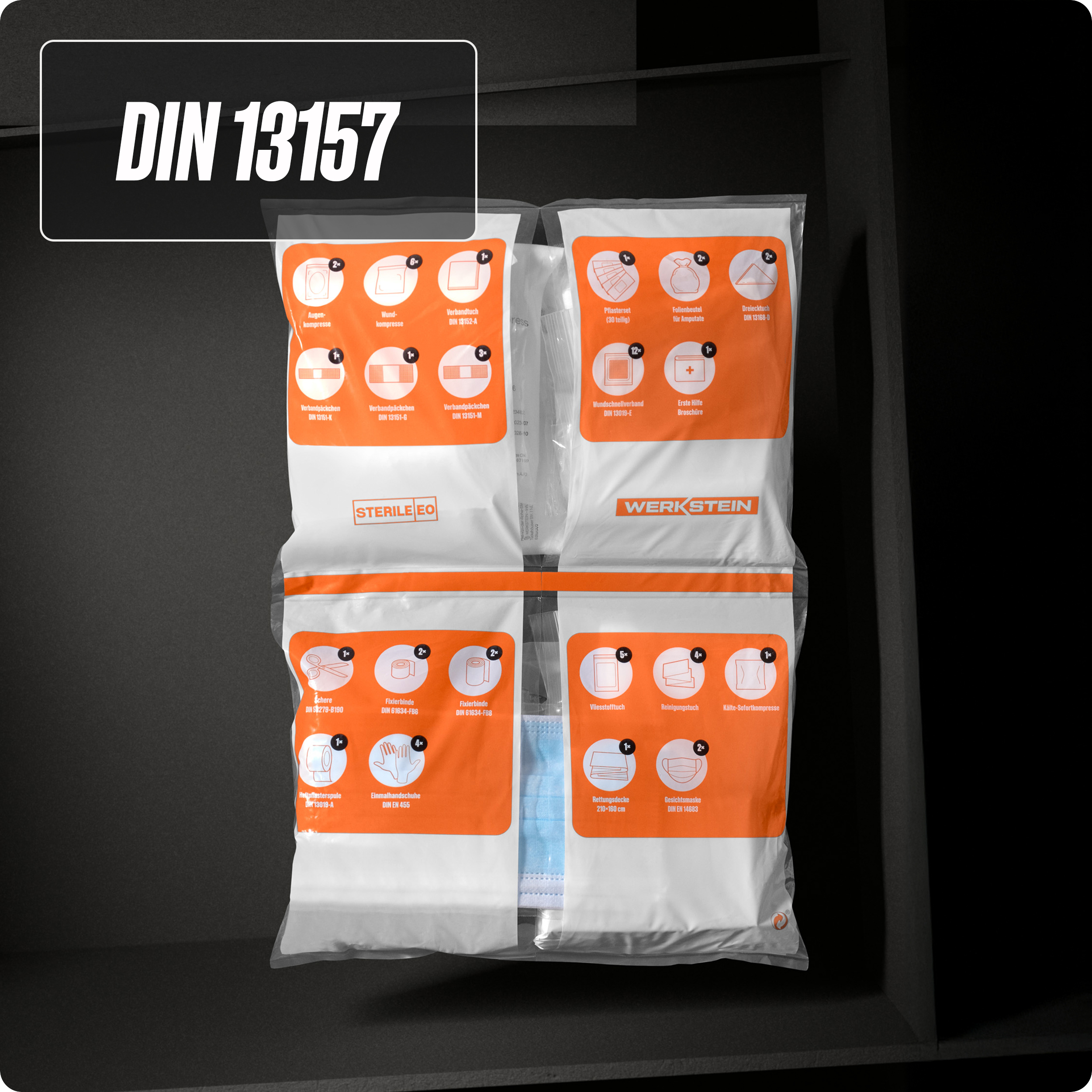 Erste-Hilfe-Nachfüllset DIN 13157:2021