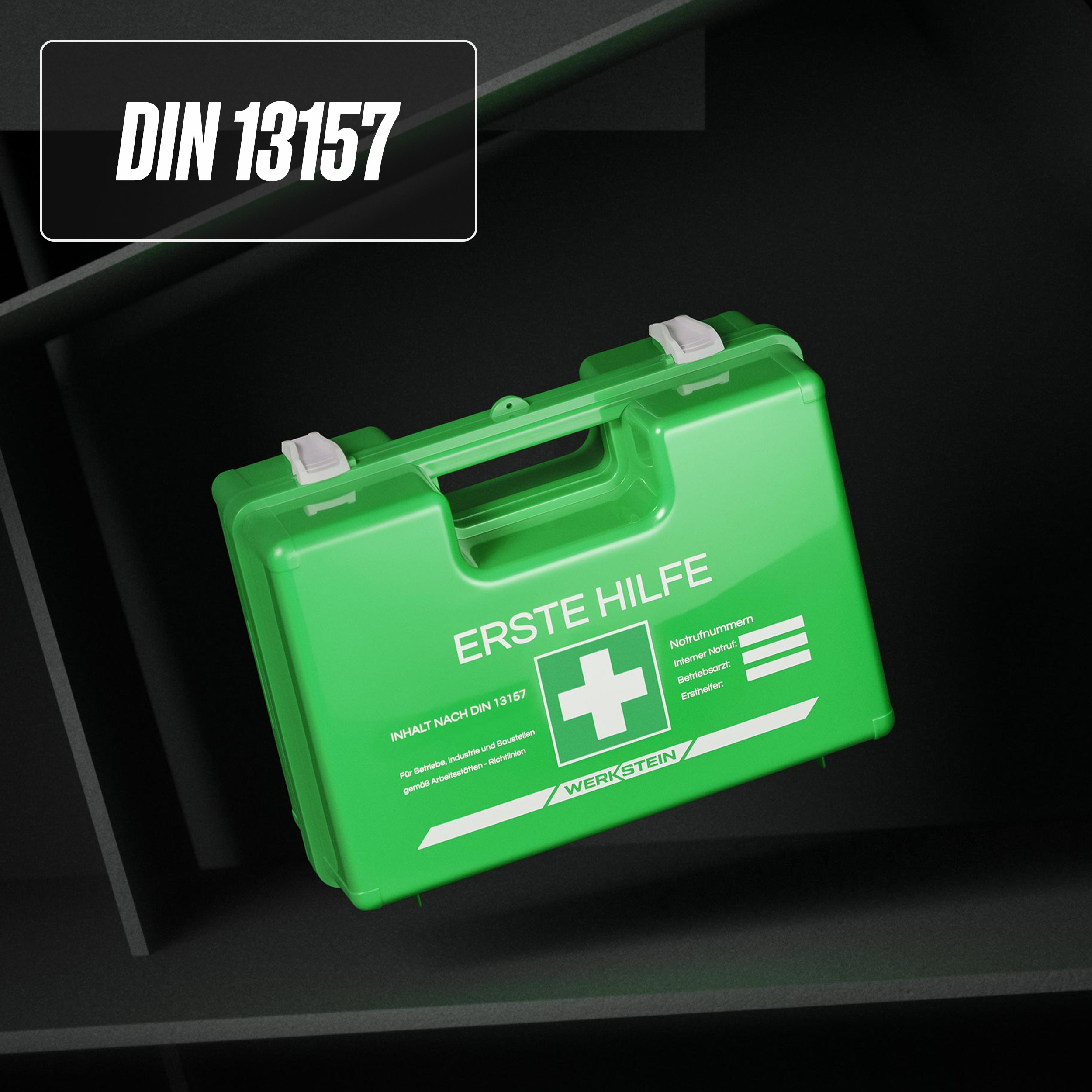 Verbandskasten DIN 13157:2021 – Grün