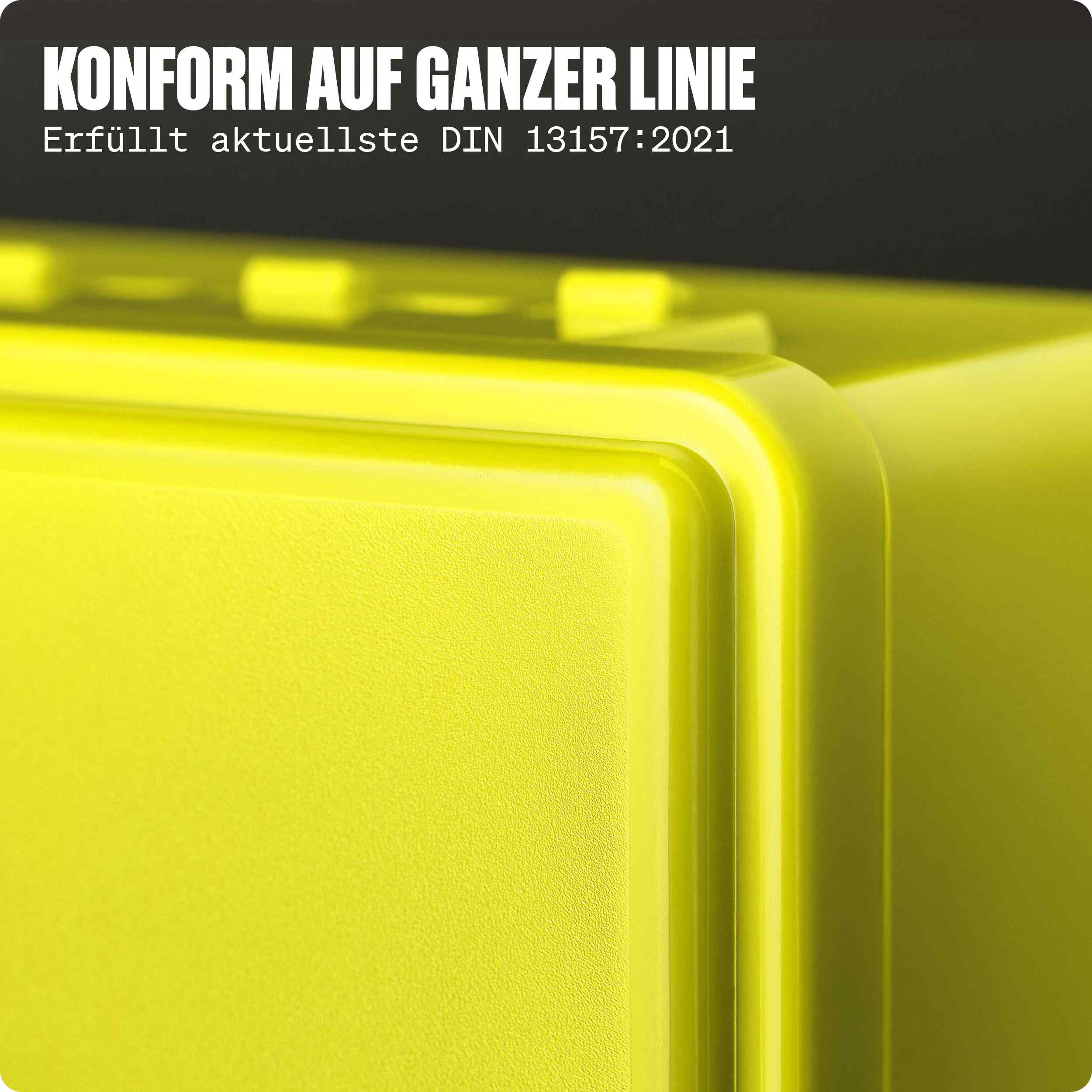 Erste Hilfe Verbandskasten DIN 13157:2021 Small Gelb nach Norm